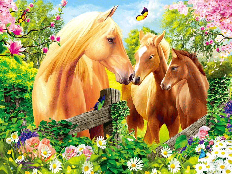 3d kaart paarden met paarden van trendzz for you