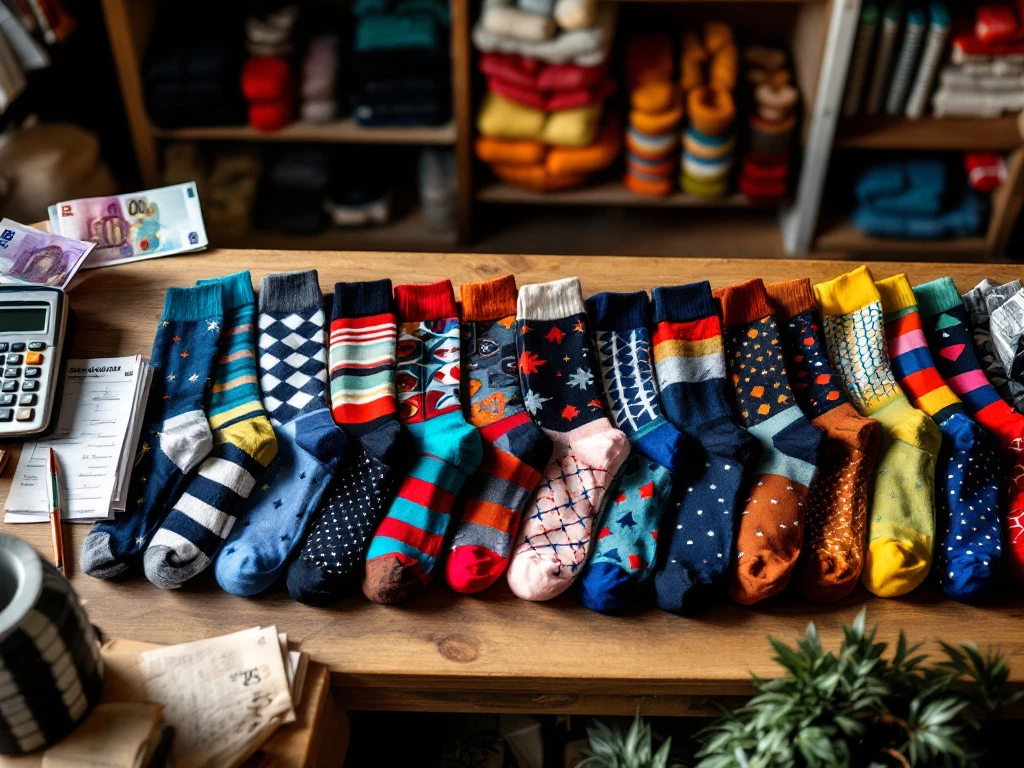 Wat kost het om bedrukte sokken in te kopen als retailketen?